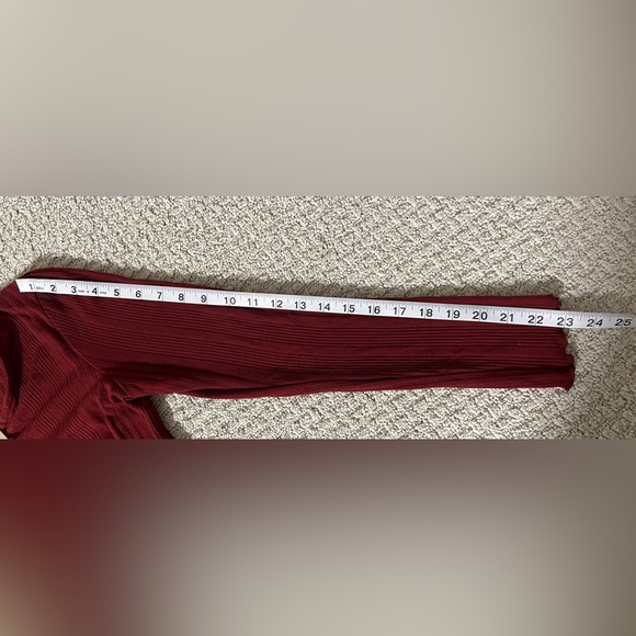 Speechless Burgundy Ribbed cardigan - Picture 7 of 7